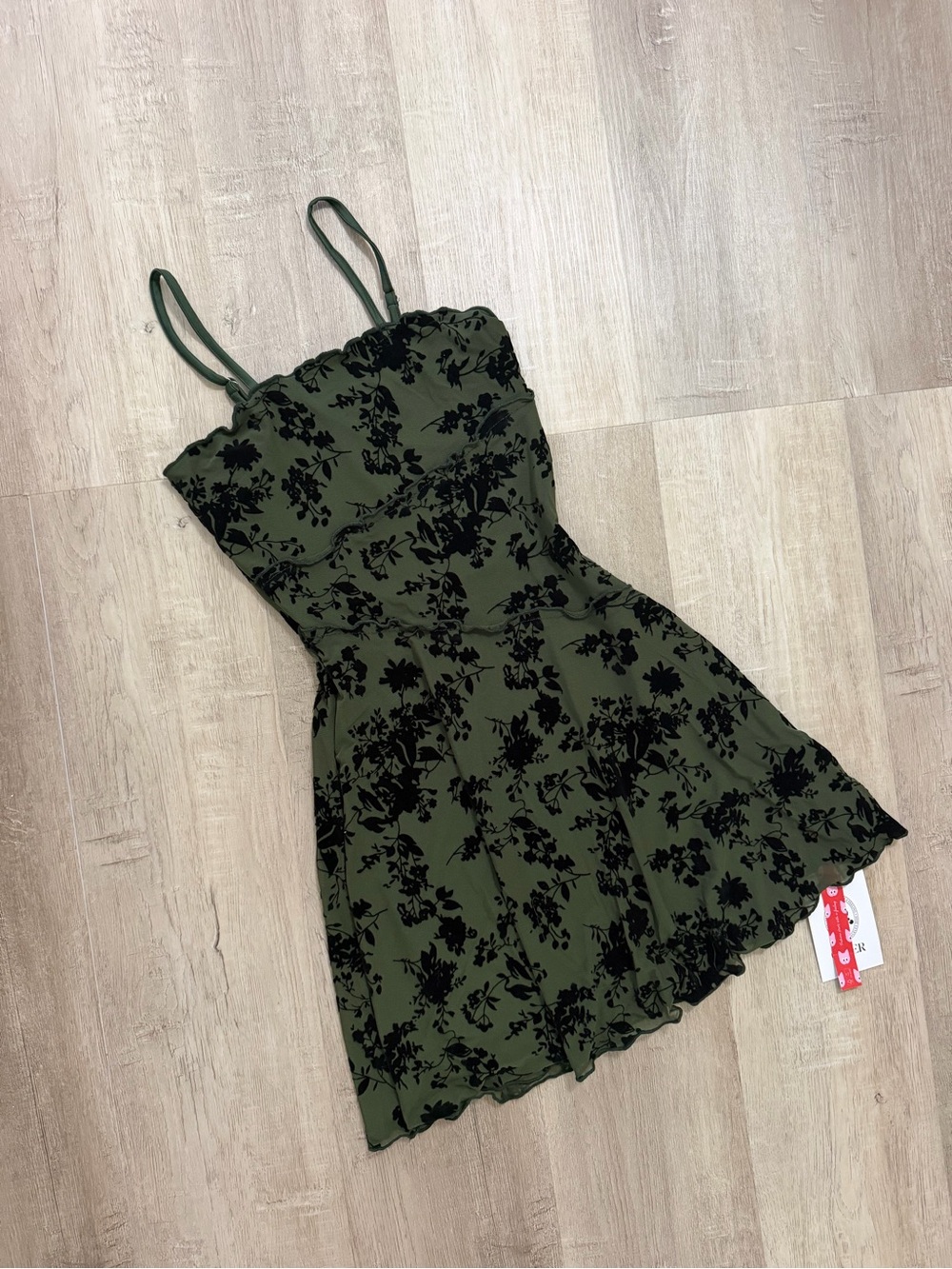 NWT CIDER Green Mini Dress XXS